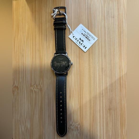 Coach Park Watch With 36mm Black Face With Gunmetal Grey Carriage - Picture 4 of 5